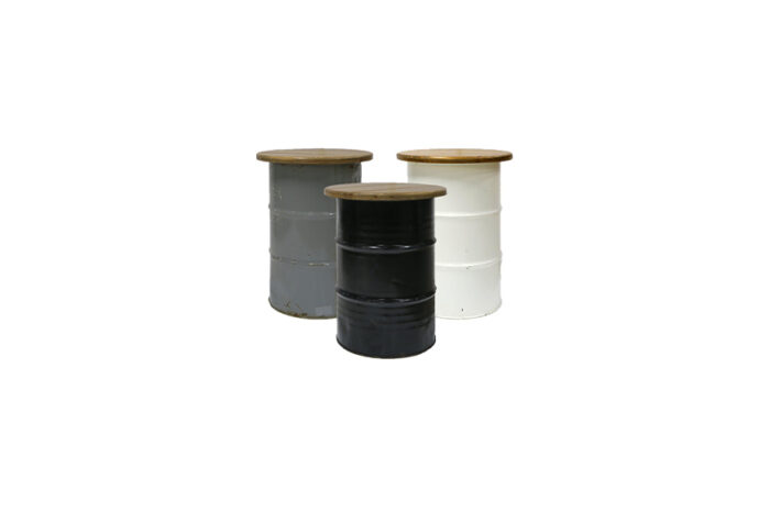 Industrieel olieton statafel Ø58xH90 (diverse kleuren) - Afbeelding 3