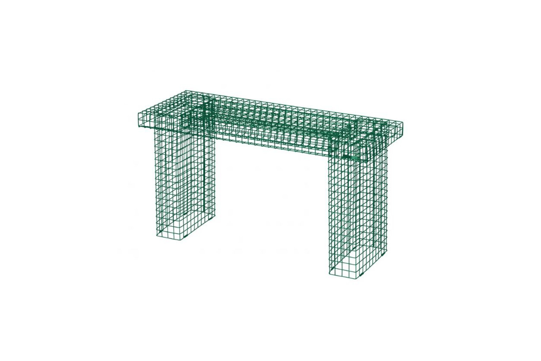 Urban mesh bankje groen L90xB31,5xH50