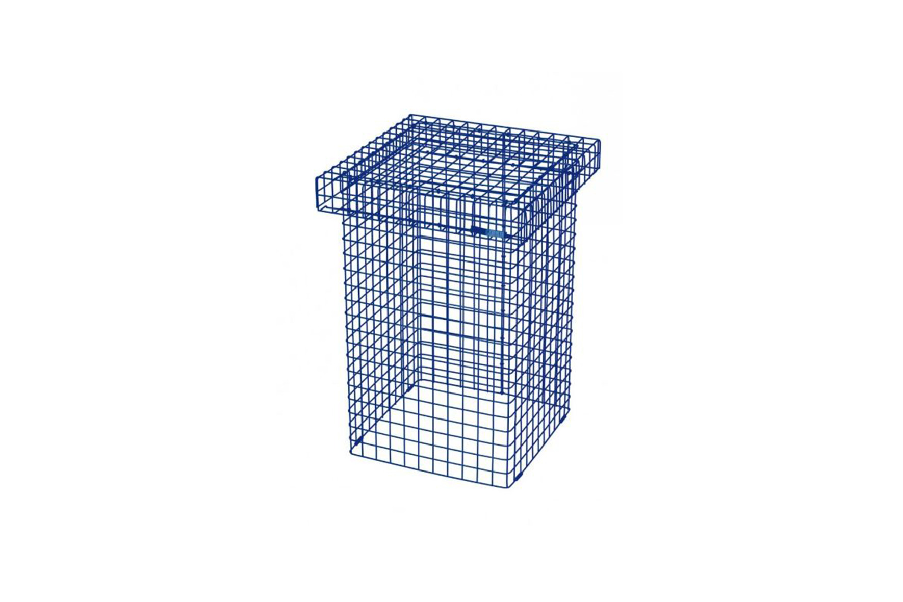 Urban mesh kruk blauw L34xB34xH50