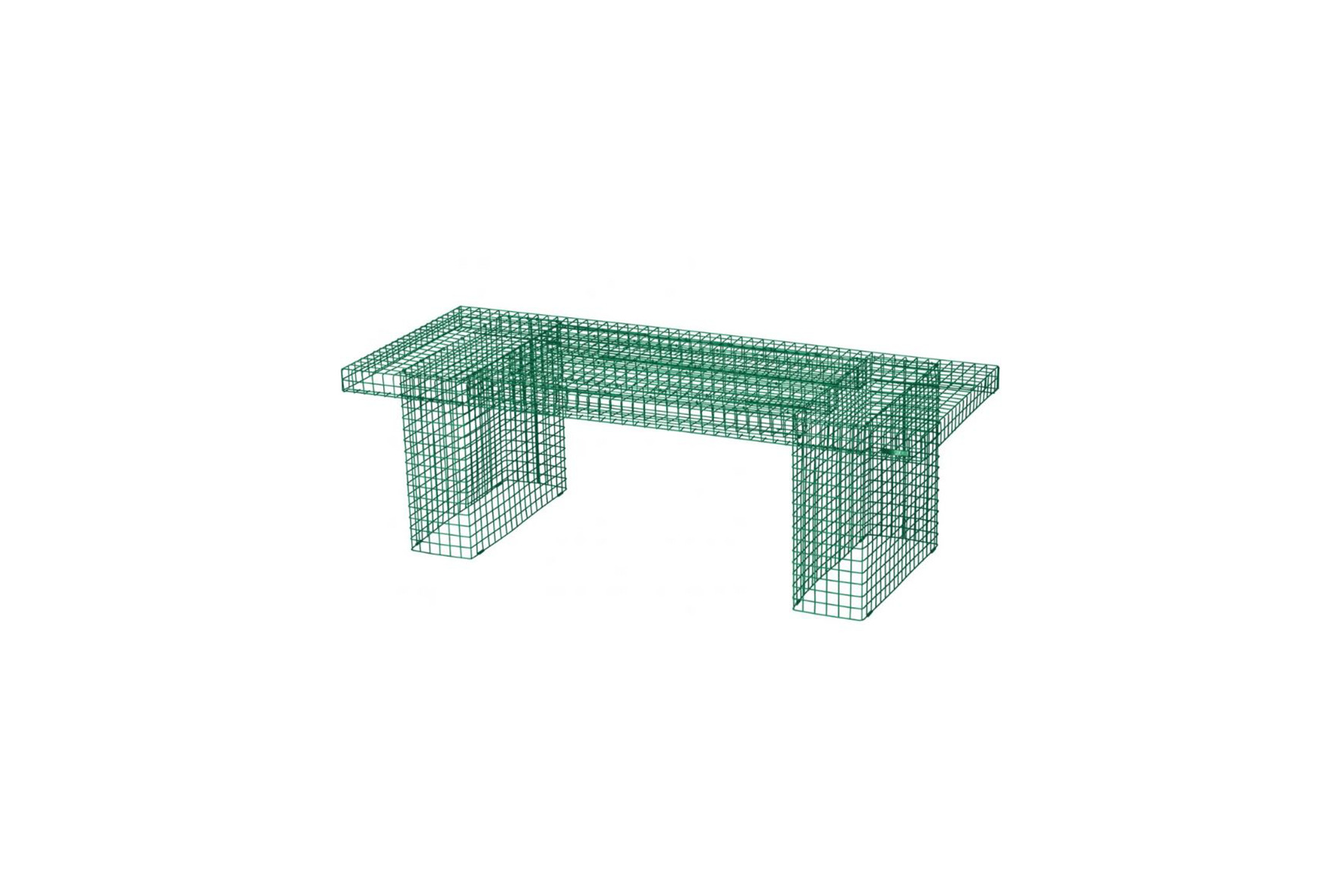Urban mesh koffietafel groen L130xB51,5xH41