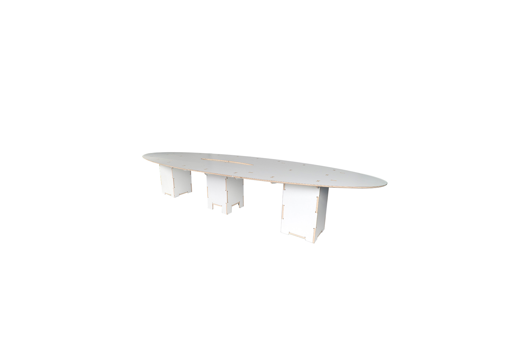 Vergadertafel modulair L400xB140xH71