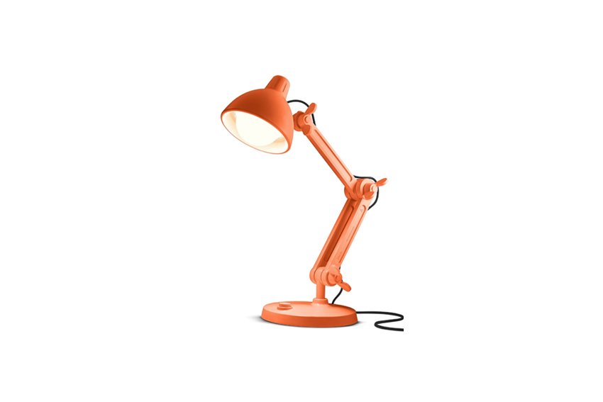 Vloerlamp bureau oranje H200