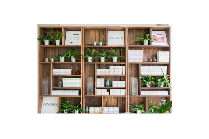 Brooklyn backbar hout smal L100xB25xH250 - Afbeelding 2