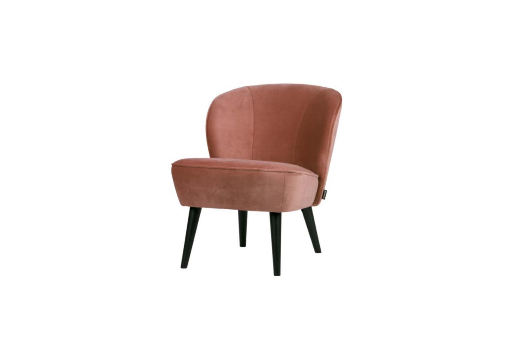 Cosmo Velvet fauteuil oud roze L70xB59xH71