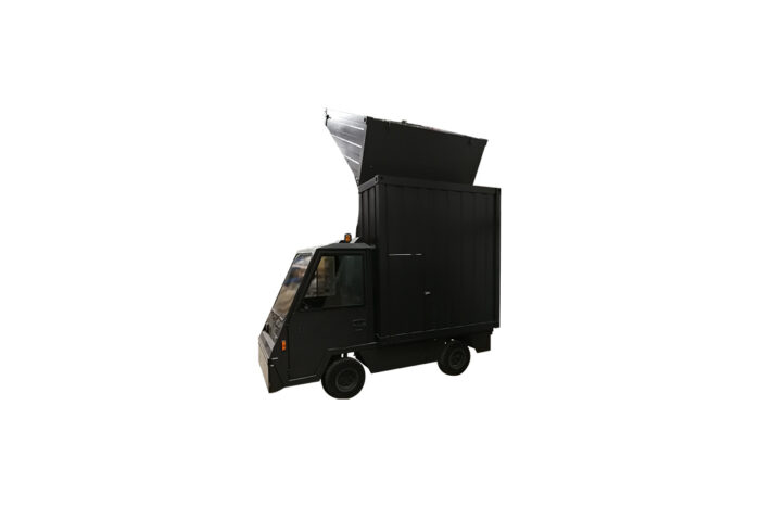 Spijkstaal kar zwart (DJ Booth/Bar) L245xB160xH285 - Afbeelding 2