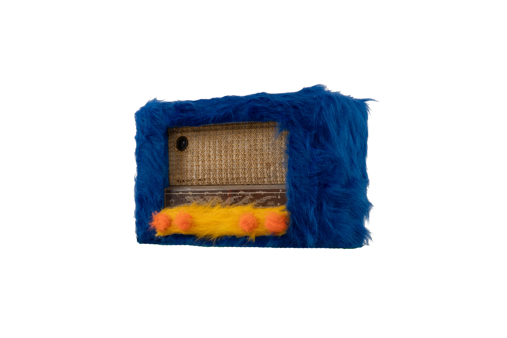 Deco | Radio fluff blauw L47xB20xH30