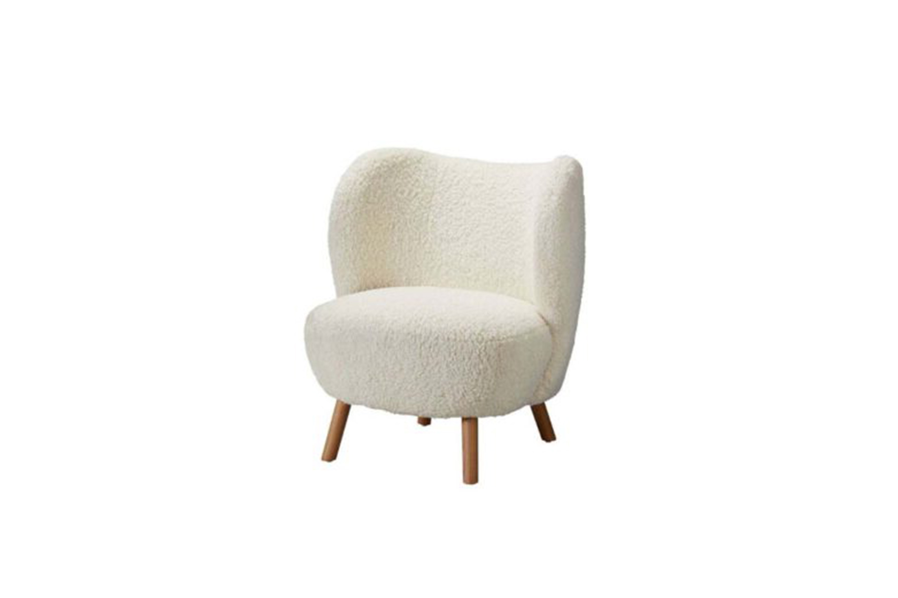 Fauteuil gemêleerd off-white L77xB74,5xH85