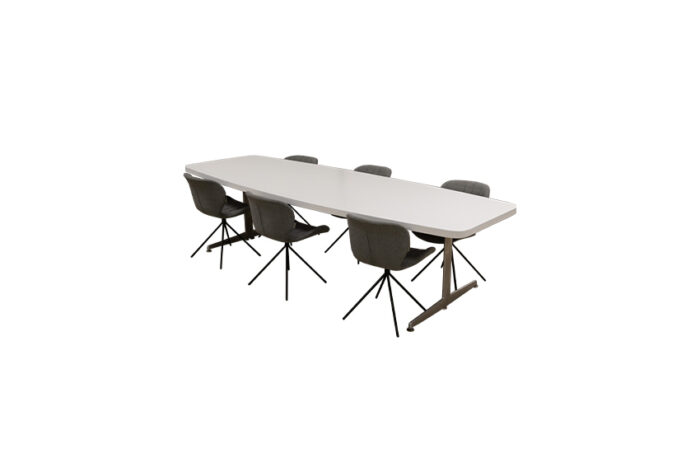 Kopenhagen vergadertafel RVS poot L300xB110xH75 - Afbeelding 2