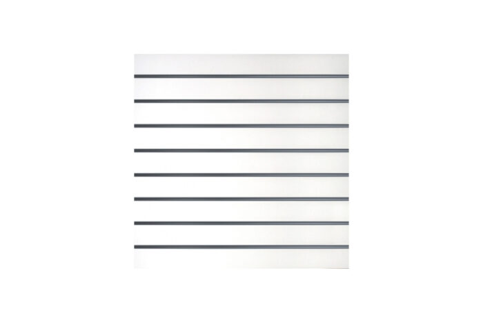 Slatwall wandpaneel mat wit L120xB120