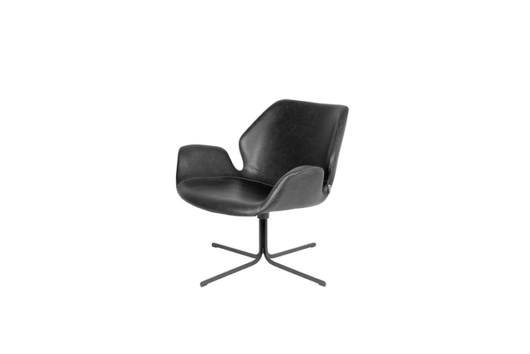 Urban fauteuil zwart L79xB75xH78