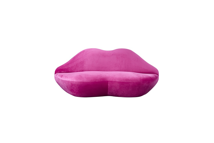 Cosmo Velvet 2-zits lippenbank roze L203xB82xH82
