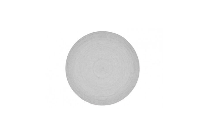 Vloerkleed rond L | Buitenkleed rond licht grijs Ø200