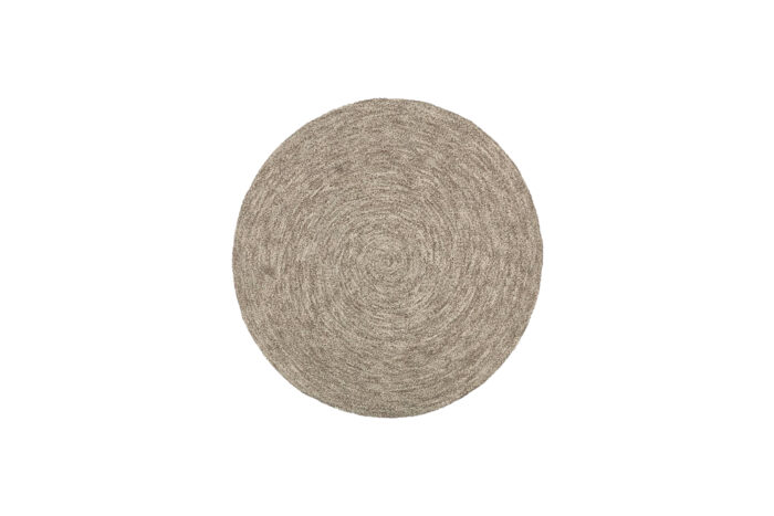 Vloerkleed rond M | Wol met grijstinten Ø180