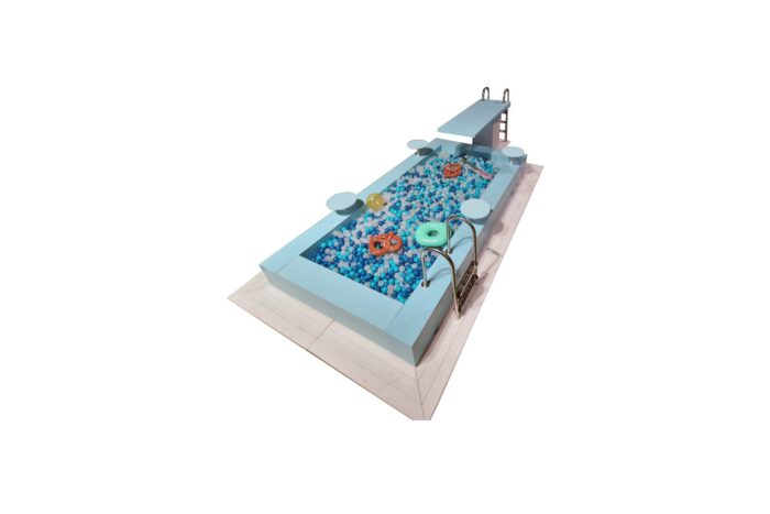 Zwembad blauw incl. tafeltjes L415xB215xH40 - Afbeelding 2