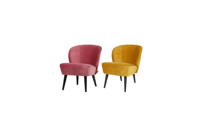 Cosmo Velvet fauteuil L70xB59xH71 (diverse kleuren) - Afbeelding 2