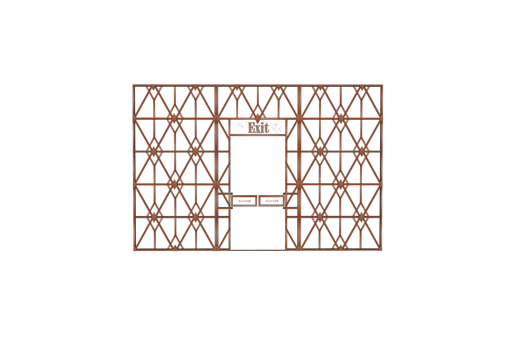 Cosmo Velvet frame exit L450xH300