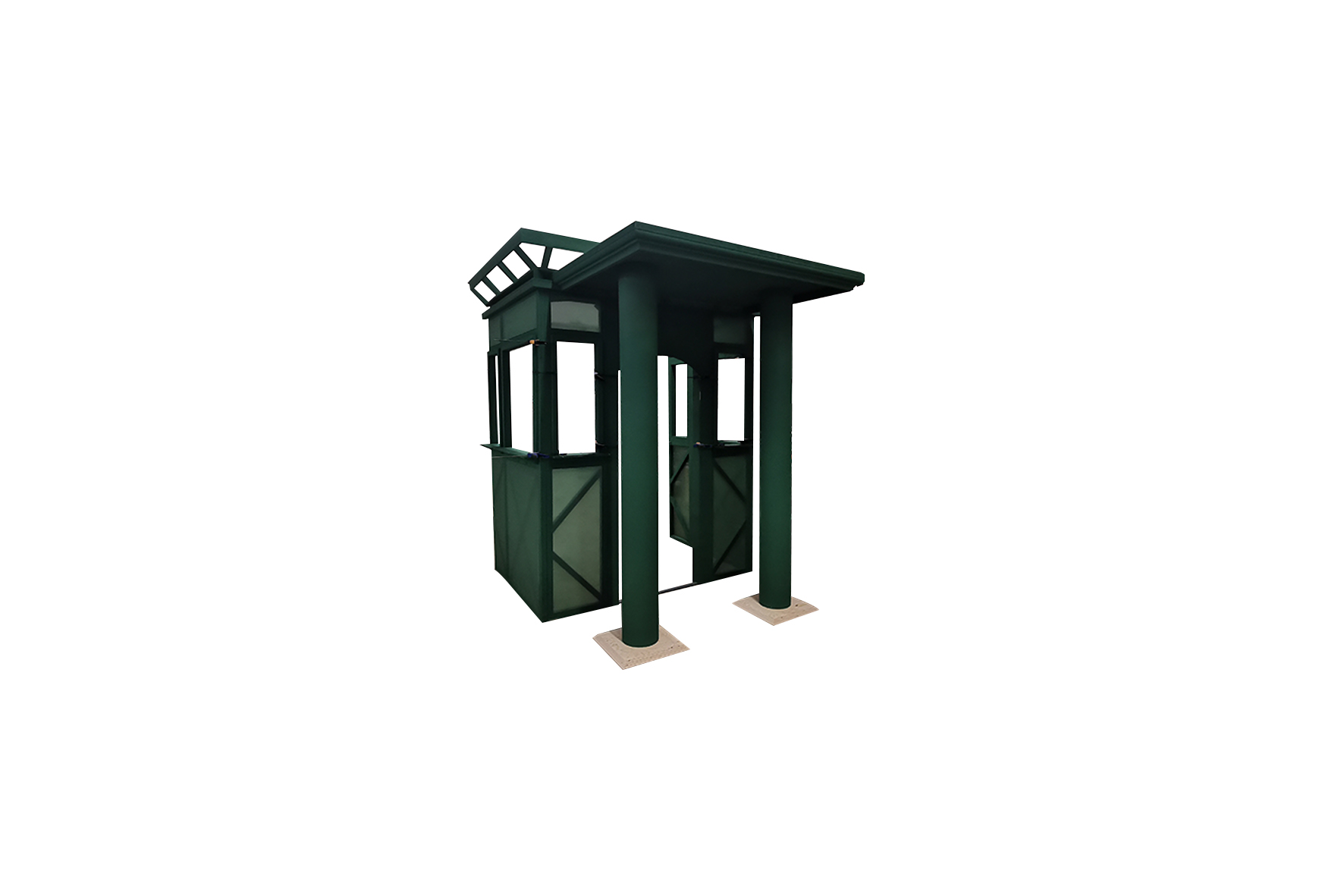 Kiosk groen L238xB287xH285 (set)