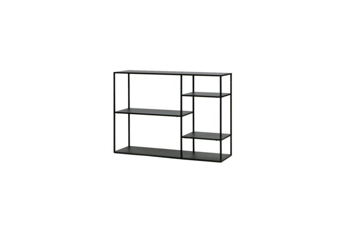 Brooklyn displaykast laag zwart L120xB35xH87,5