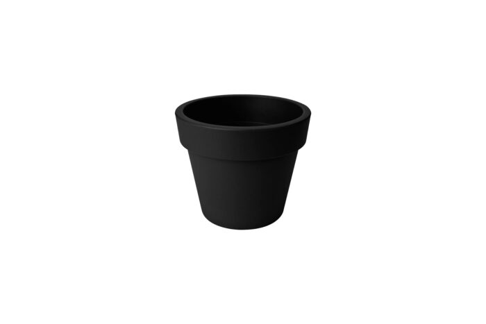 Bloempot M | Zwart Ø23xH20