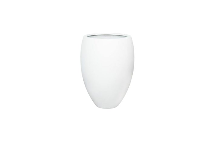 Bloempot XL | Mat wit hoog Ø48.5xH61,5