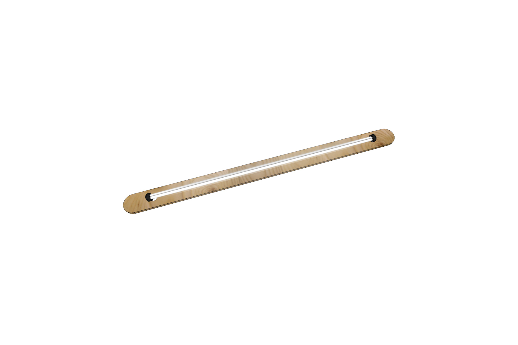 LED tube op houten plank B10xL150 (set)
