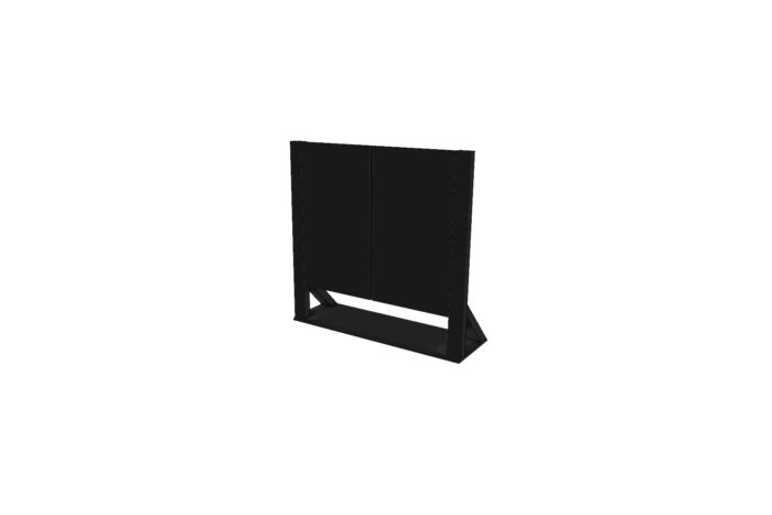 Klapdeuren zwart tbv bars L106xB33xH100