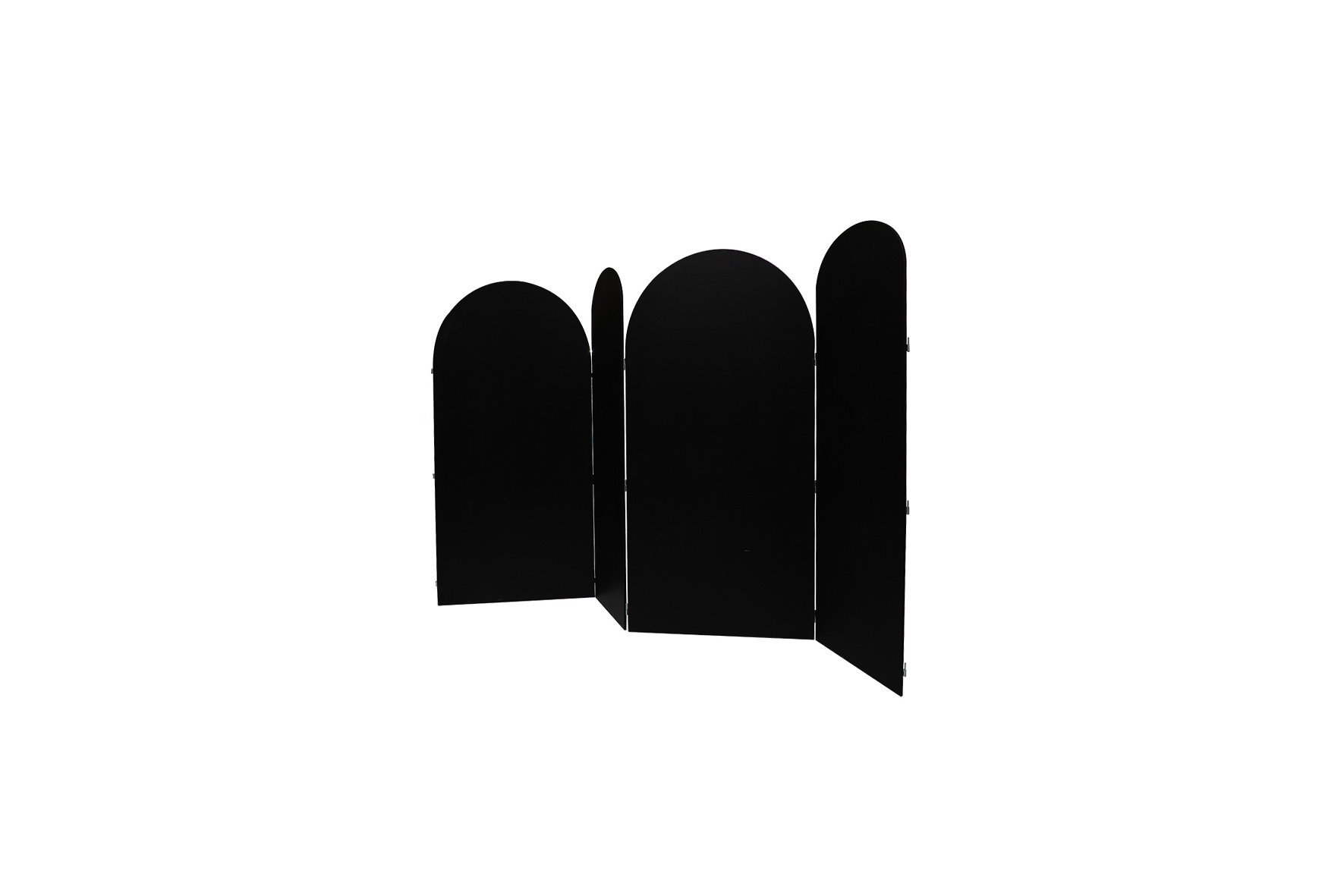 Scheidingswand modulair zwart L364xH244 (set)