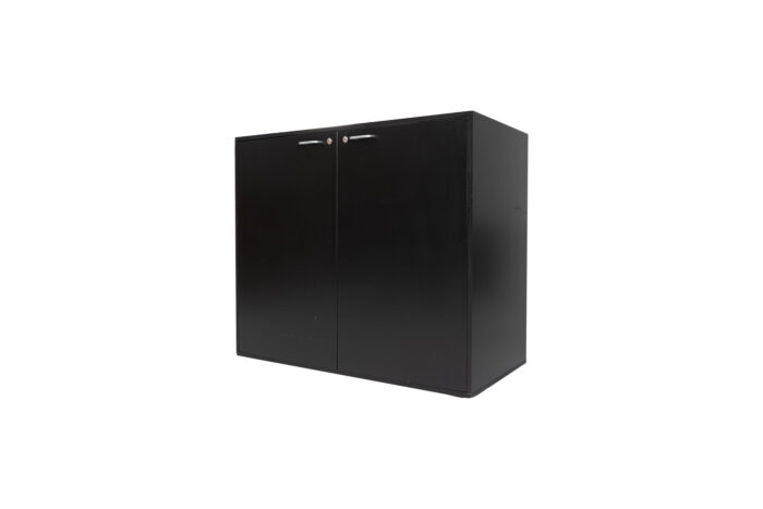 Werkkast zwart met deuren L120xB55xH100
