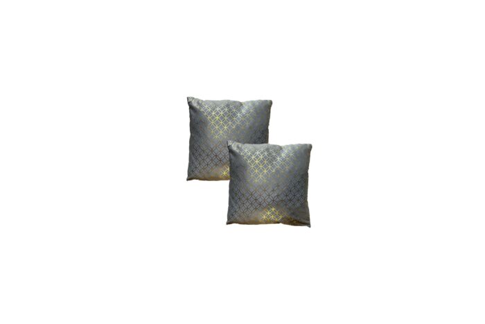 Sierkussen | Grijs met goud patroon L45xB45