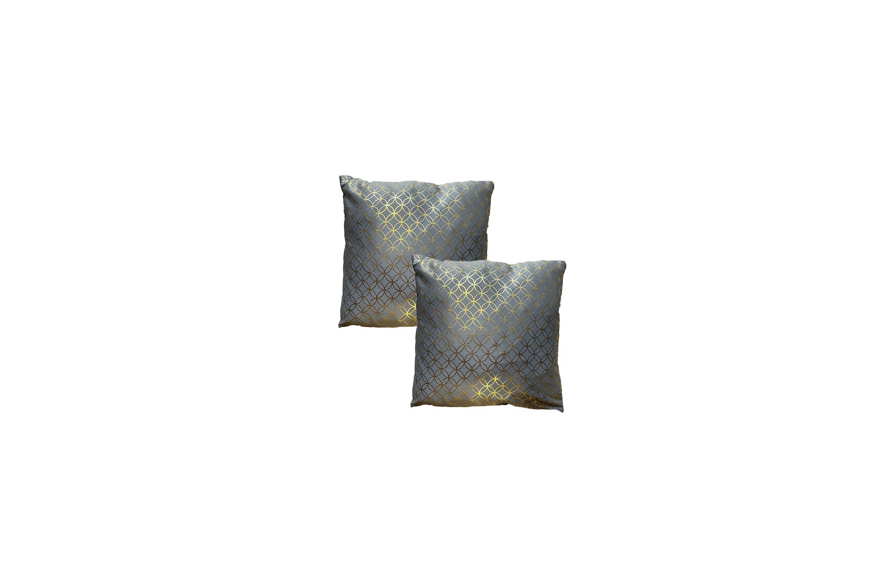 Sierkussen | Grijs met goud patroon L45xB45