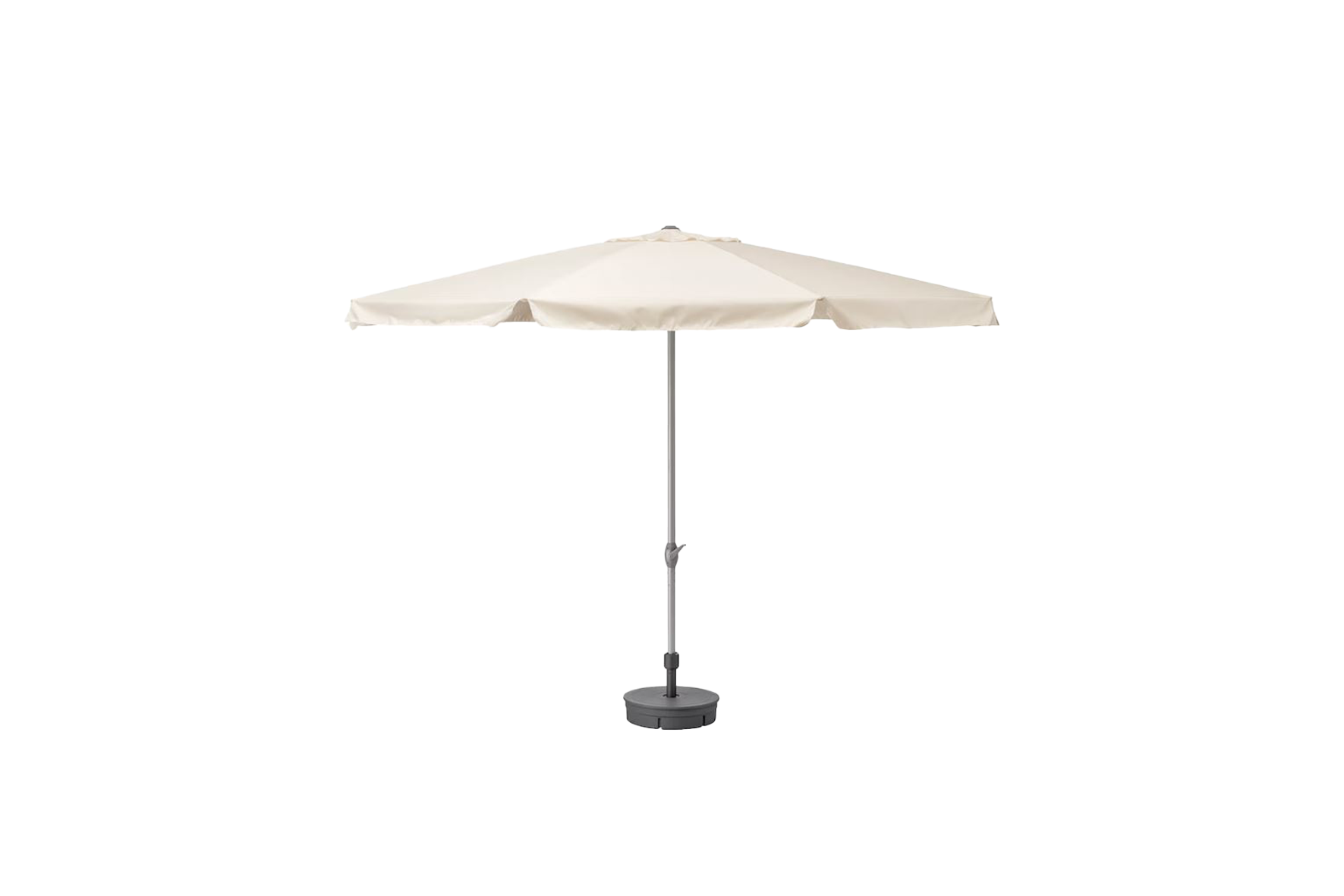 Parasol | Beige Ø400 met ronde voet (set)