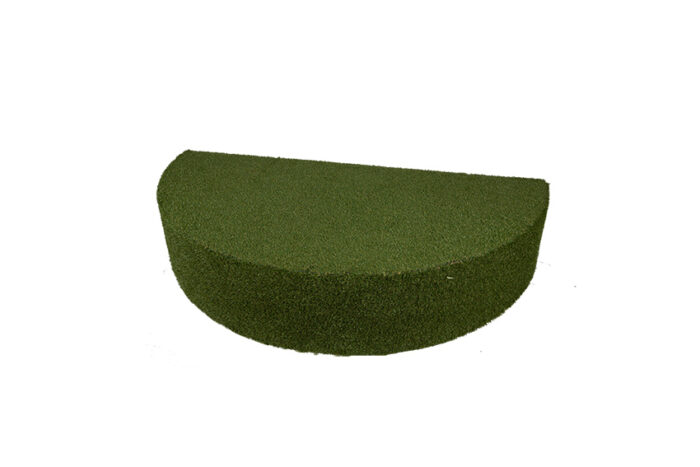 Podium grasmat halfrond L245xB125xH50