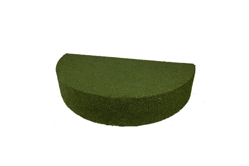 Podium grasmat halfrond L245xB125xH50