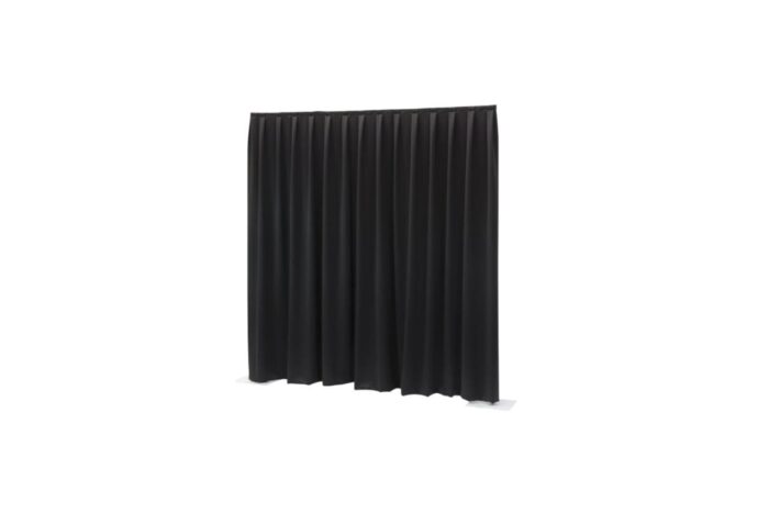 X | Pipe & Drape zwart molton