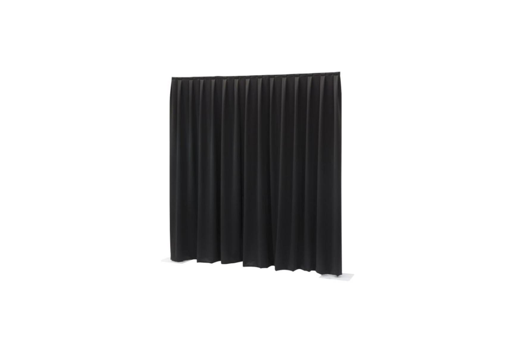 X | Pipe & Drape zwart molton