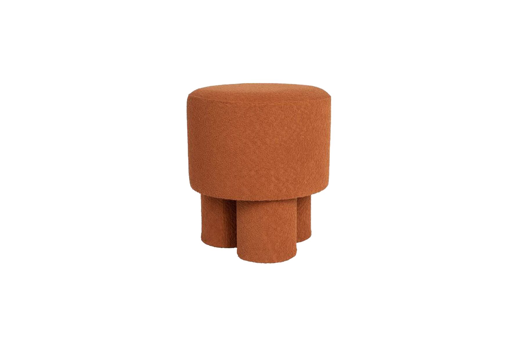 Poef bouclé terra Ø40xH44