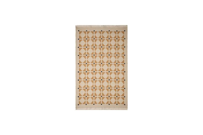 Vloerkleed L | Geel/beige geometrisch omkeerbaar L240xB170 - Image 2