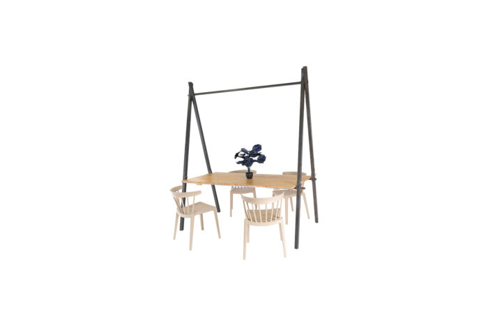 Brooklyn dinertafel A-frame bamboe L180xB80xH78 (set) - Image 2