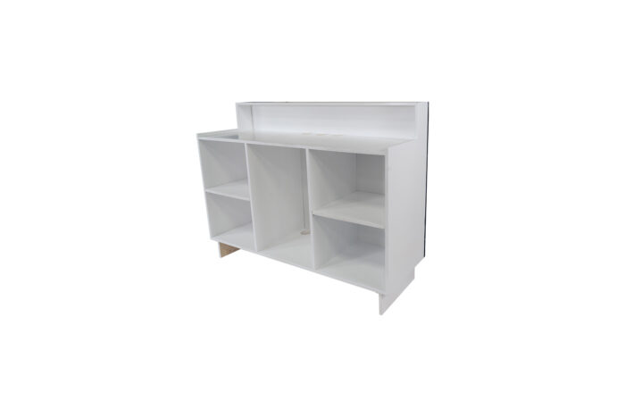 DJ booth met houten latten voorpaneel L150xB60xH110 - Image 3