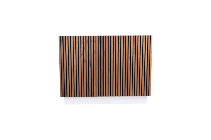 DJ booth met houten latten voorpaneel L150xB60xH110 - Image 2