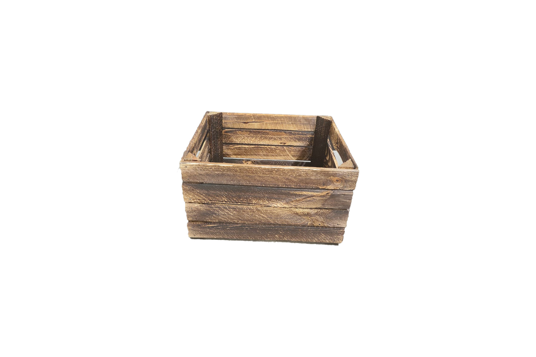 Fruitkist | Gebrand hout L50xB40xH30