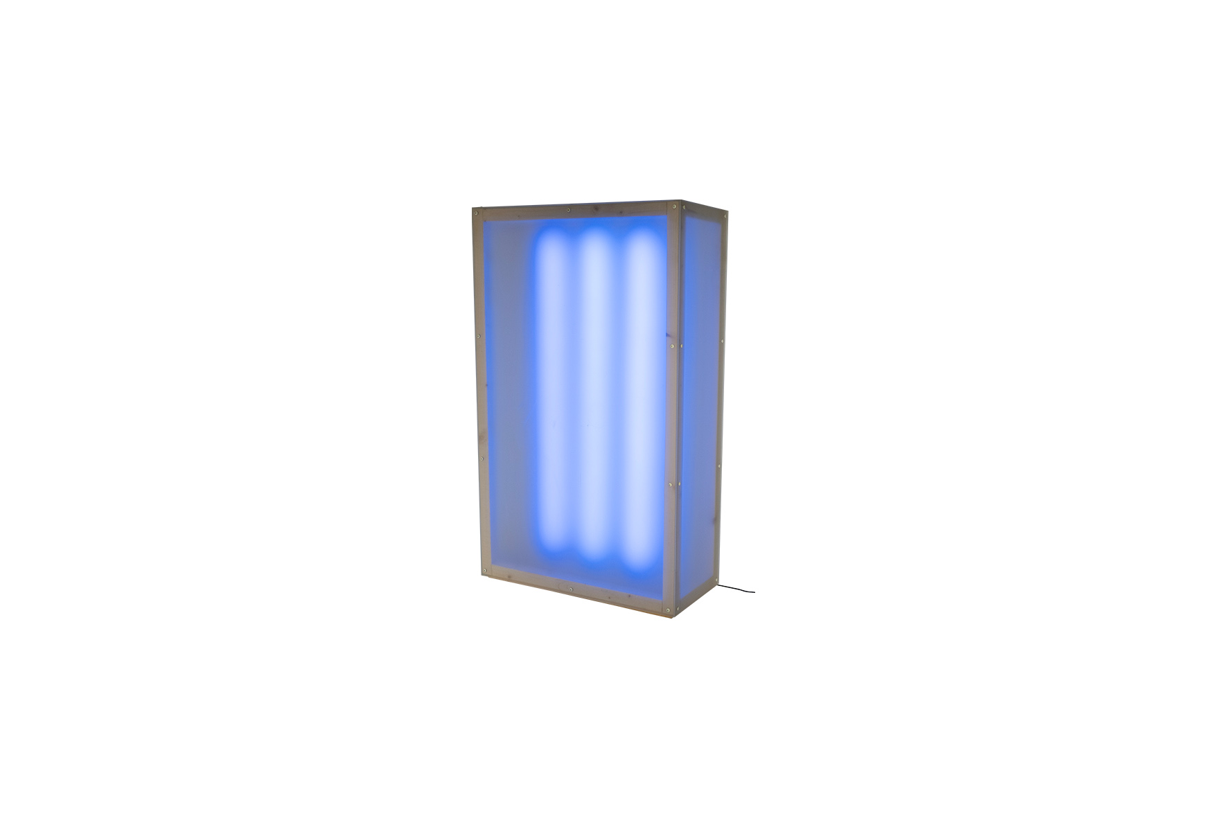 Neon box blauwe LED tubes L84,5xB36xH107