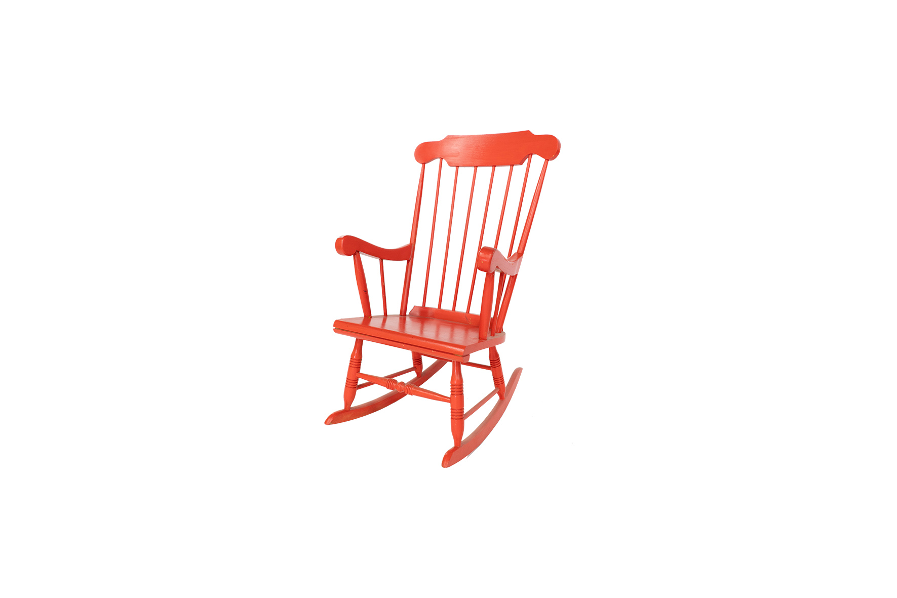 Schommelstoel rood L76xB64xH103