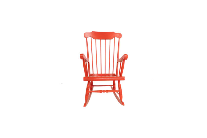 Schommelstoel rood L76xB64xH103 - Afbeelding 2