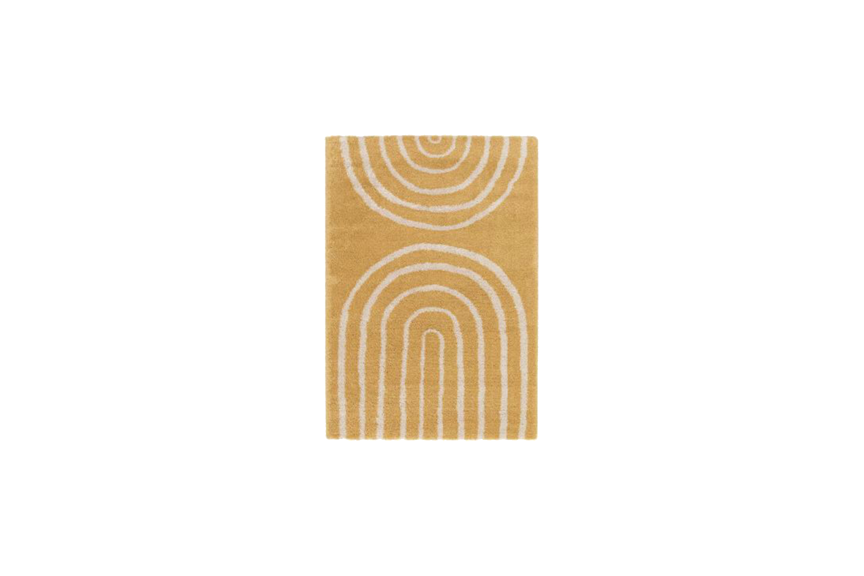 Vloerkleed M | Geel regenboogpatroon L170xB120