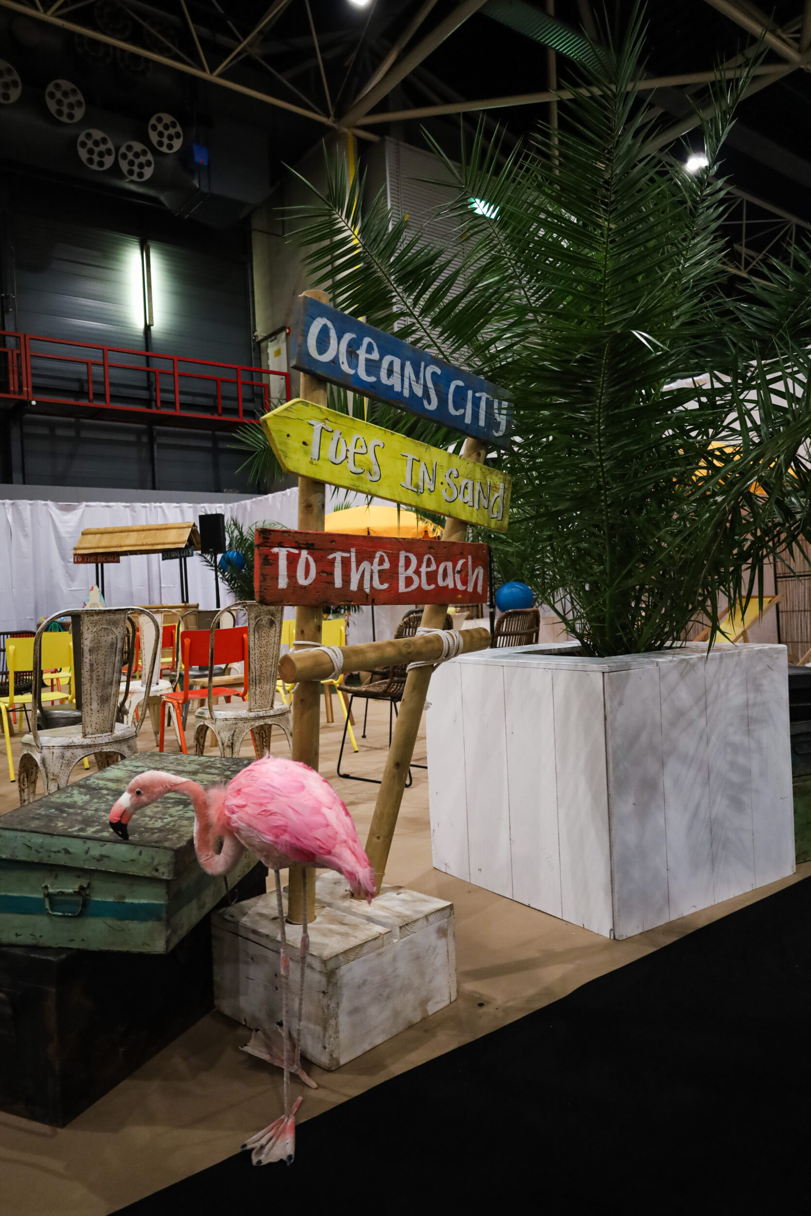 Beach branding paal met branding H160