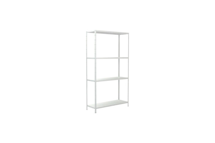 Brooklyn displaykast metaal wit L100xB35xH180