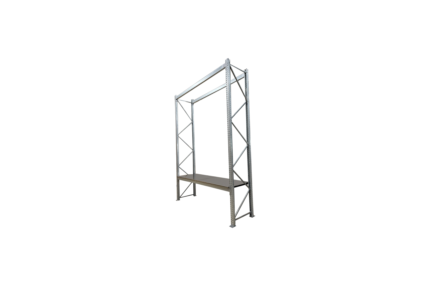 Industrieel stelling aluminium L270xB80xH400 (set)