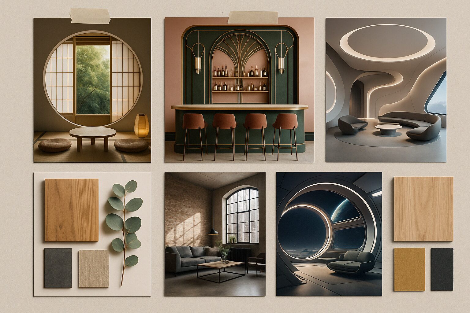 Moodboard gegenereerd door Dall-E
