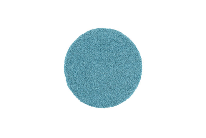 Vloerkleed rond L | Blauw hoogpolig Ø200